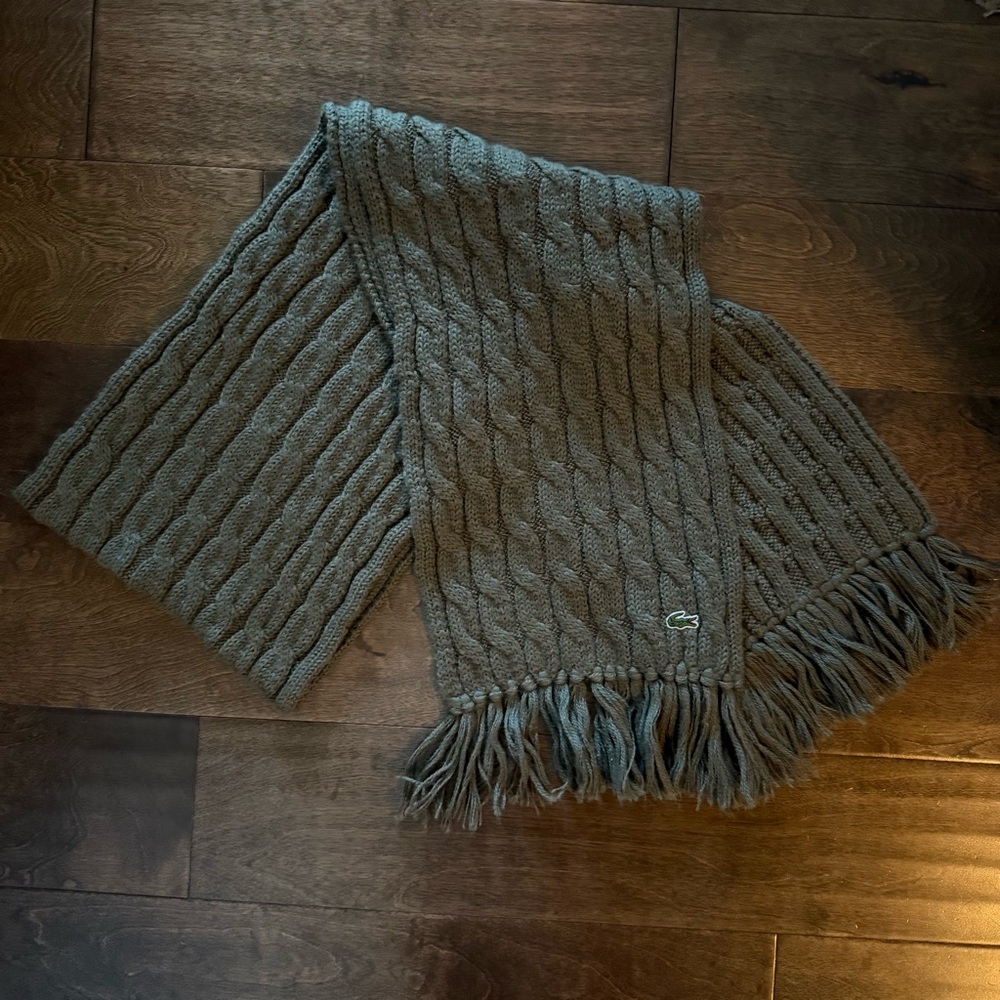 Lacoste Cable Knit Scarf
